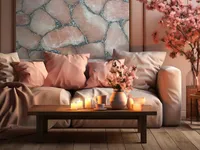 Кварц Quartz Pink With Silver